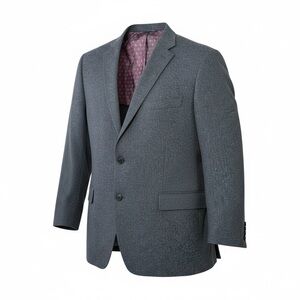 Ralph Lauren Blazer Gray Herringbone Wool Blend 52R Made In Canada Dillard’s Men